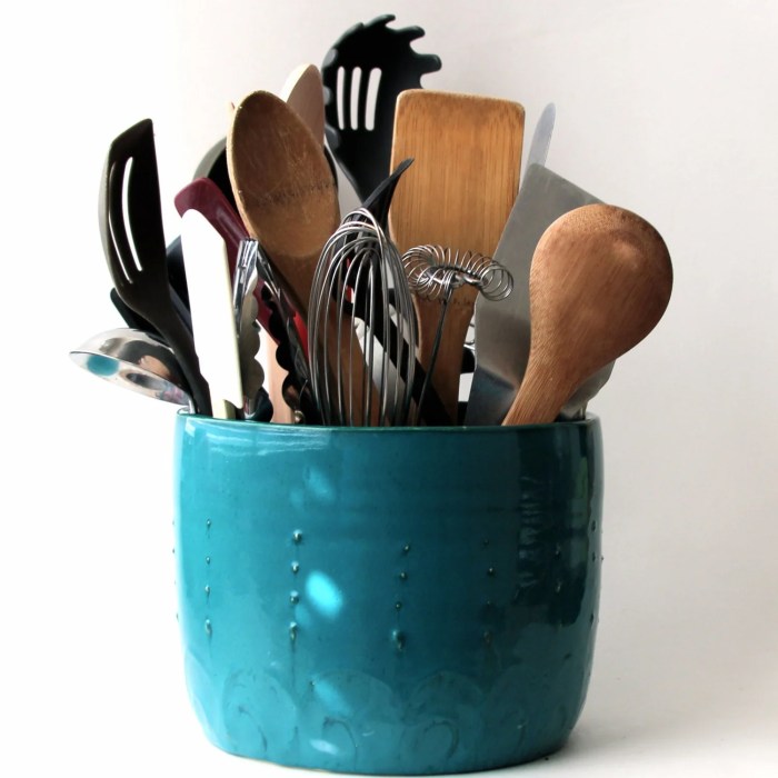 Utensil kitchen holder large teal dark custom order made hand utensils extra etsy decor add item like something request just