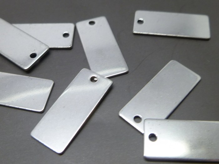 Tags metal plates tag plate industrial applications equipment asset aluminum steel anodized tin brass machinery embossing environments include misc