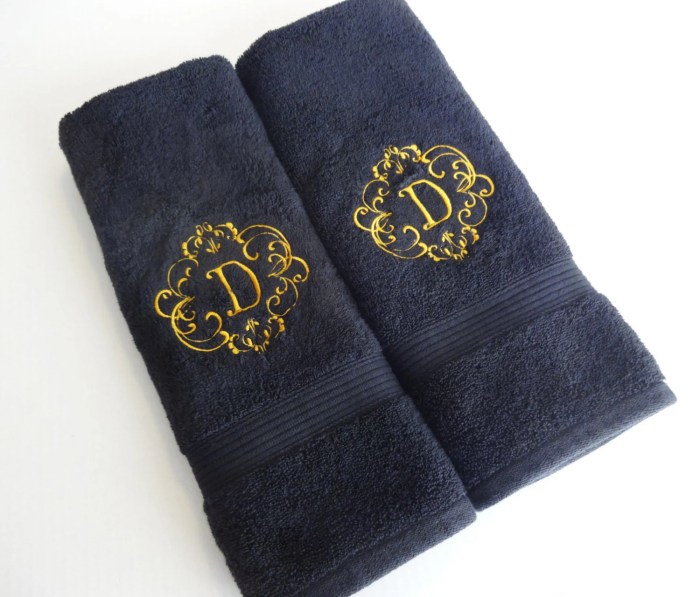 Towels monogrammed