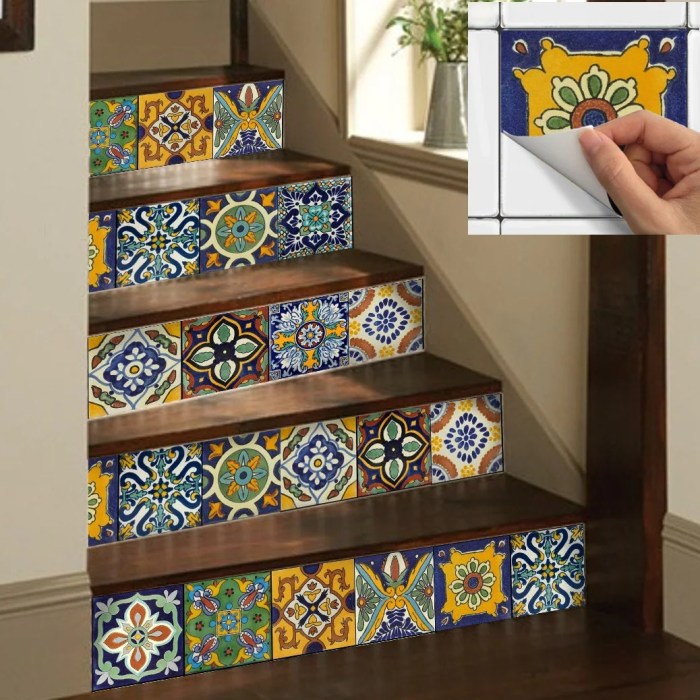 Tile stickers colour spin collective mosaic sticker notonthehighstreet wall products