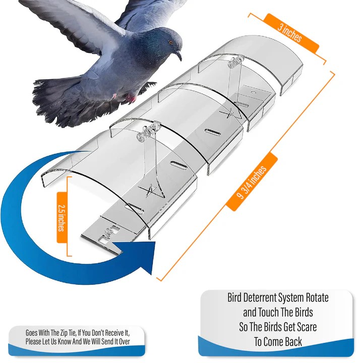 Bird deterrent pigeon repellent solar repeller device ultrasonic driving banggood crow sensor pir tool panel alexnld