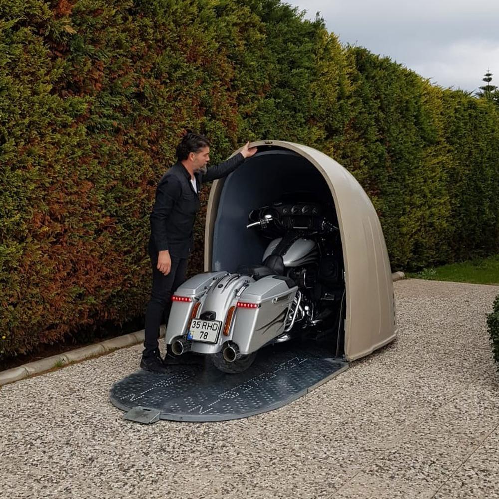 Motorcycle tent motorbike retractable