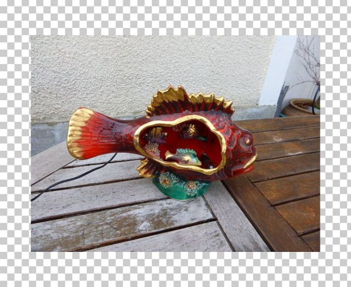 Lampe poisson vallauris