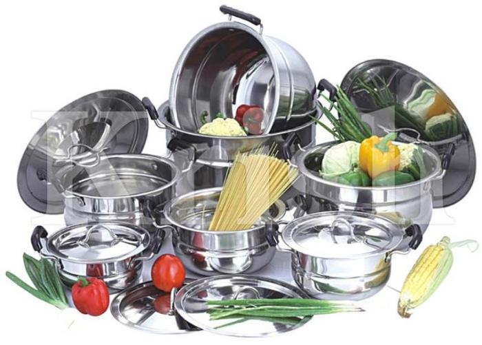 Stainless steel cookware grid list