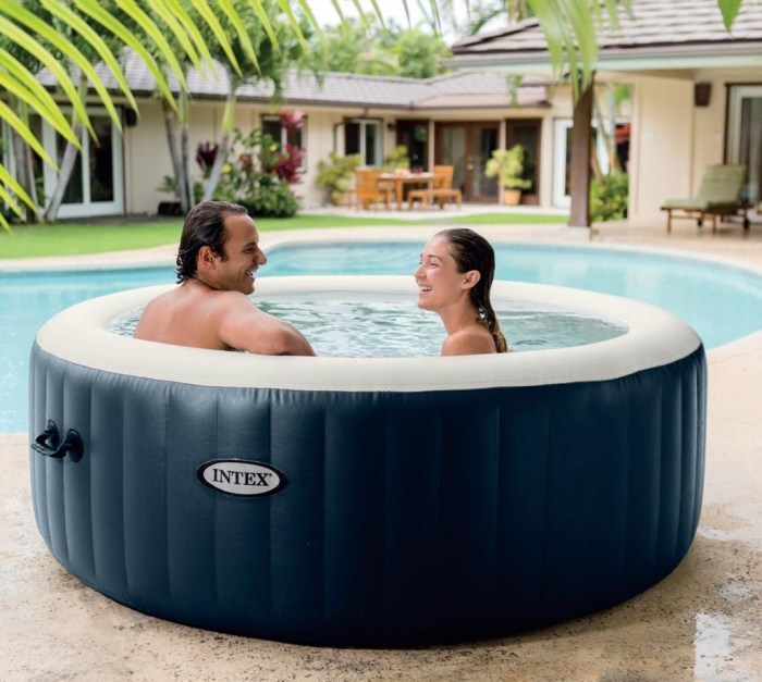 Intex gonflable carbone piscine purespa raviday jets avec bulles