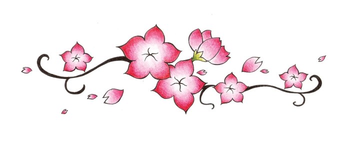 Fleur japonaise dessin