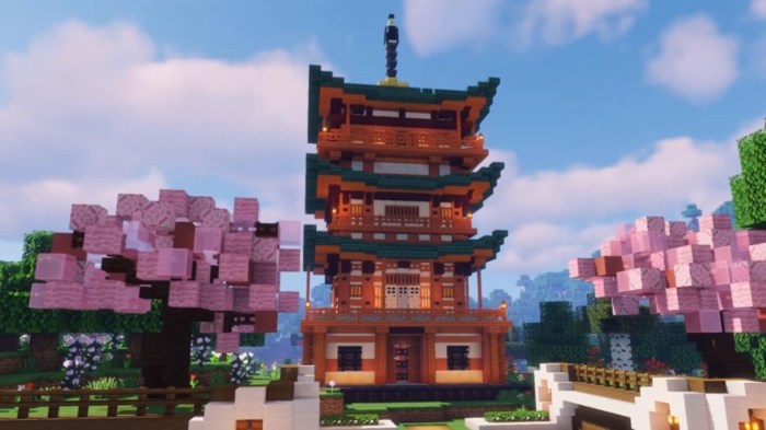 Minecraft maison japonaise