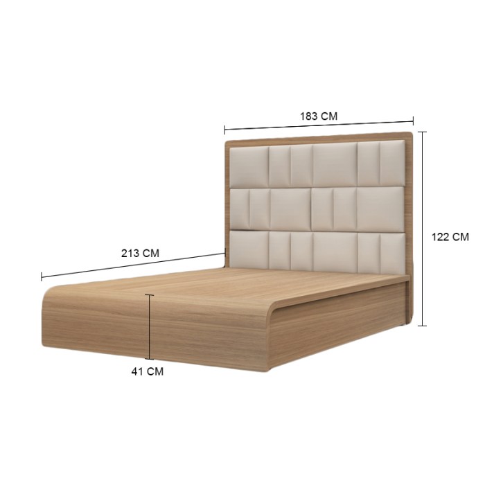 Headboard queen tufted make dimensions mattress extra nailhead inches decided flush wide few too would work