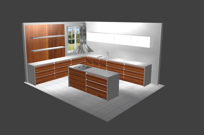 Kitchen 3d software pera