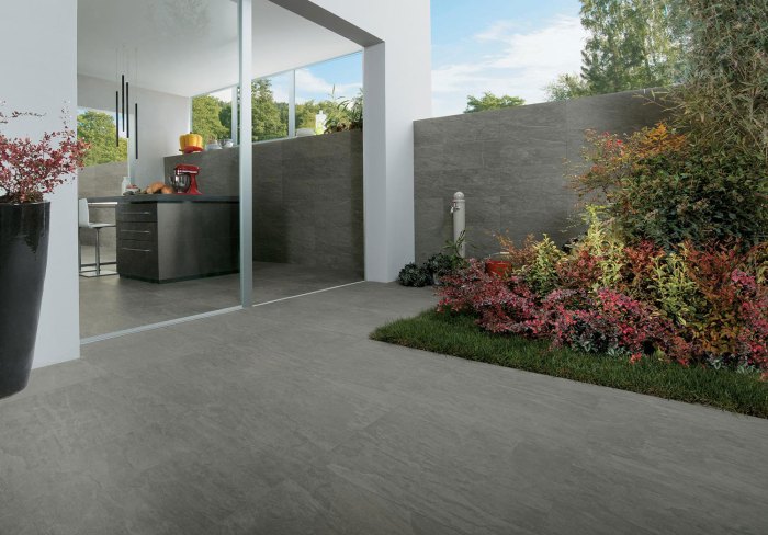 Flooring batu keramik tiles andesite andesit pavers patios inspirasi desain tilegiant