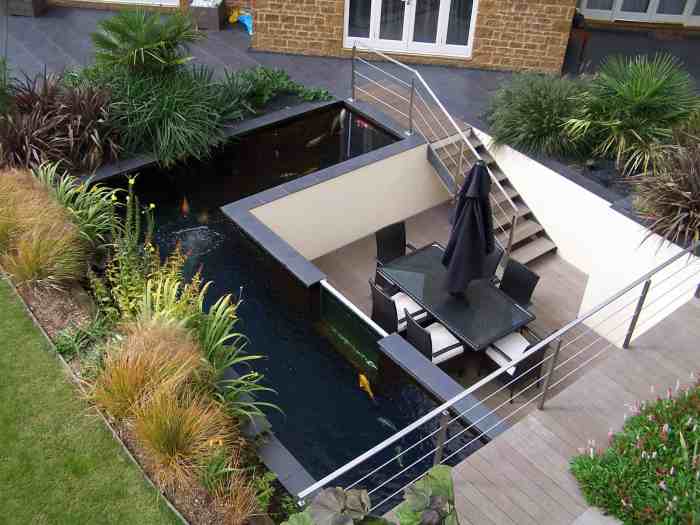 Koi modern water pond ponds ideas small designs garden gardens homes patio sublime chance solar gives everyone source