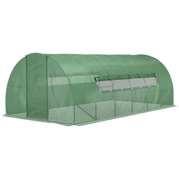 Serre de jardin tunnel 6 x 3 m galvanis