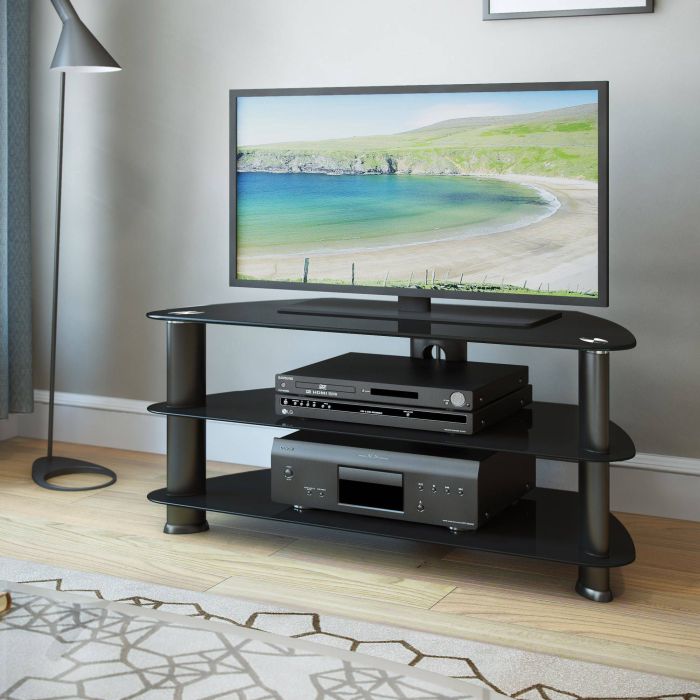 Tv stands flat 55 corner inch screens screen wooden oak stand amazon mount cabinet drawers furniture tall inspirations most consoles