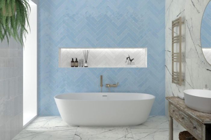 Frise salle de bain horizontale ou verticale