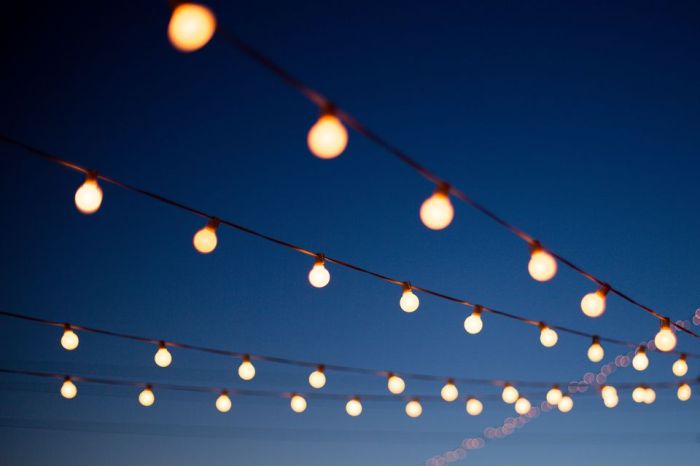 Lights string outdoor hang outdoors levine alex getty