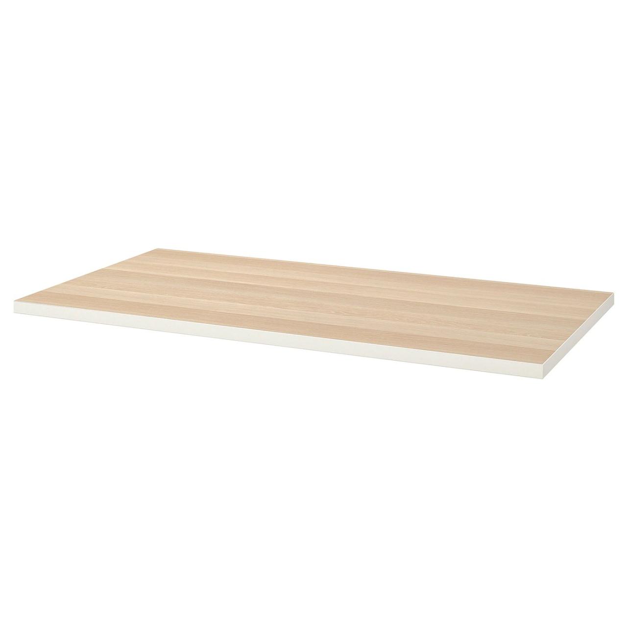 Linnmon bordben bukke bordplader oak stained effect tabletop memperbesar meja tableros mesas patas escritorios