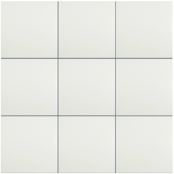 Carrelage 10x10 blanc mat