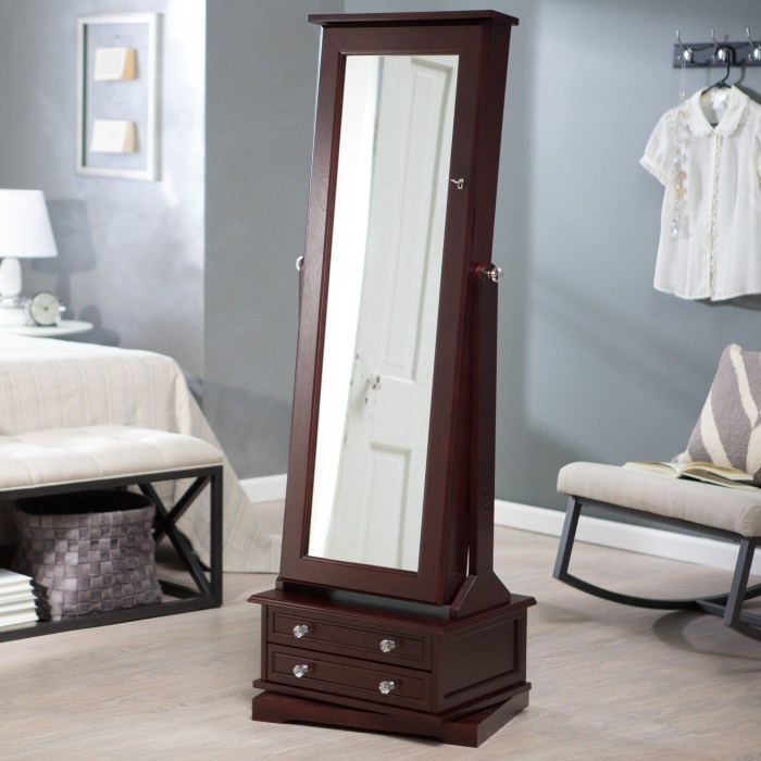 Armoire bijoux miroir casa