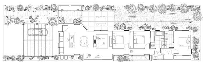 Plan maison terrain en longueur