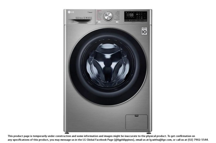 Lave linge hublot lg f52590wh