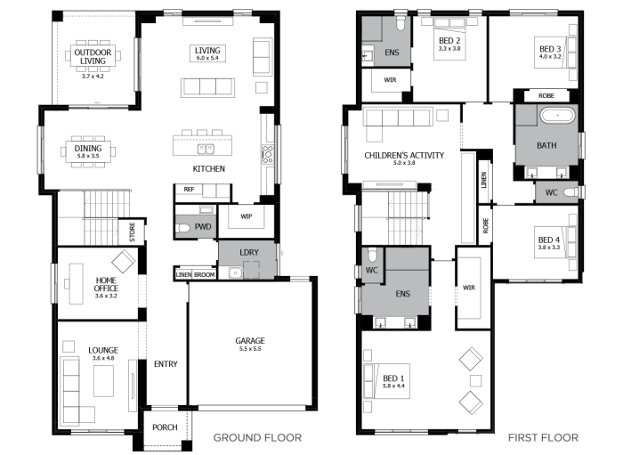 Plan maison 50m2 a etage