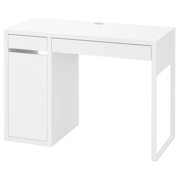 Ikea desk micke white desks bedroom office room ideas workstation computer decor study workspace perfect creative board get kids work