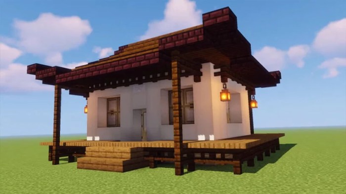 Petite maison japonaise minecraft