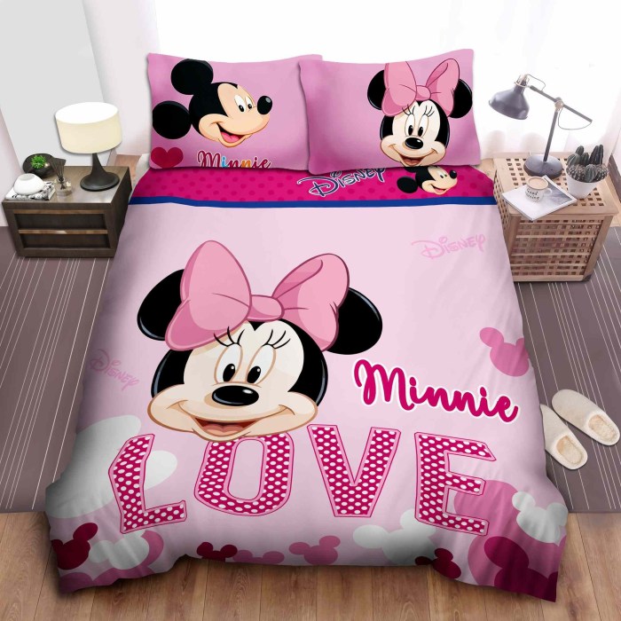 Housse de couette minnie 220x240