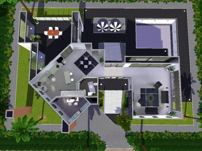 Sims house modern designs unity tutorial ideas plans building small via beautiful inspiration villa room source