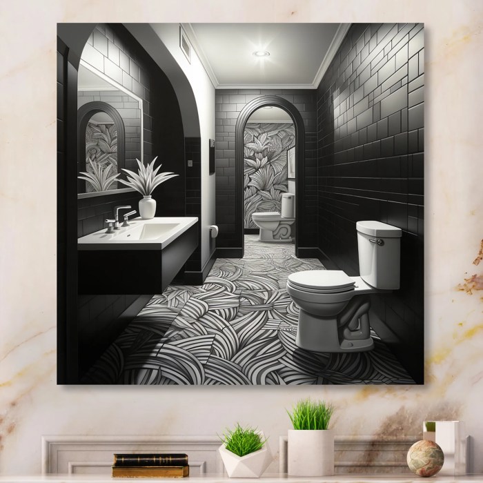 Peinture wc moderne