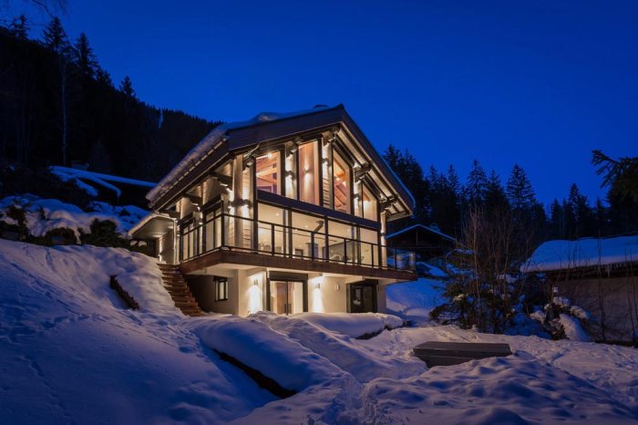 Chalet modern swiss alpine dag style architecture traditional glass which used