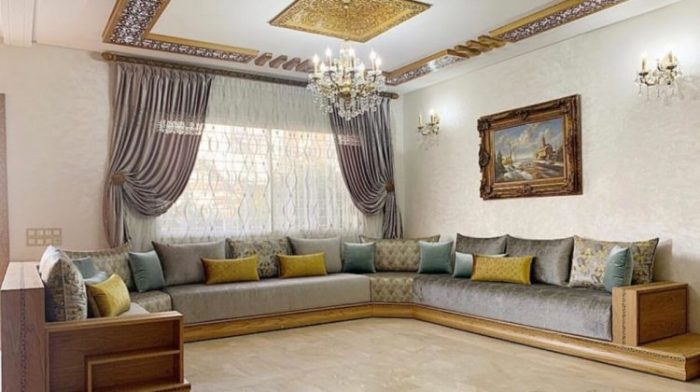 Salon moderne de luxe marocain