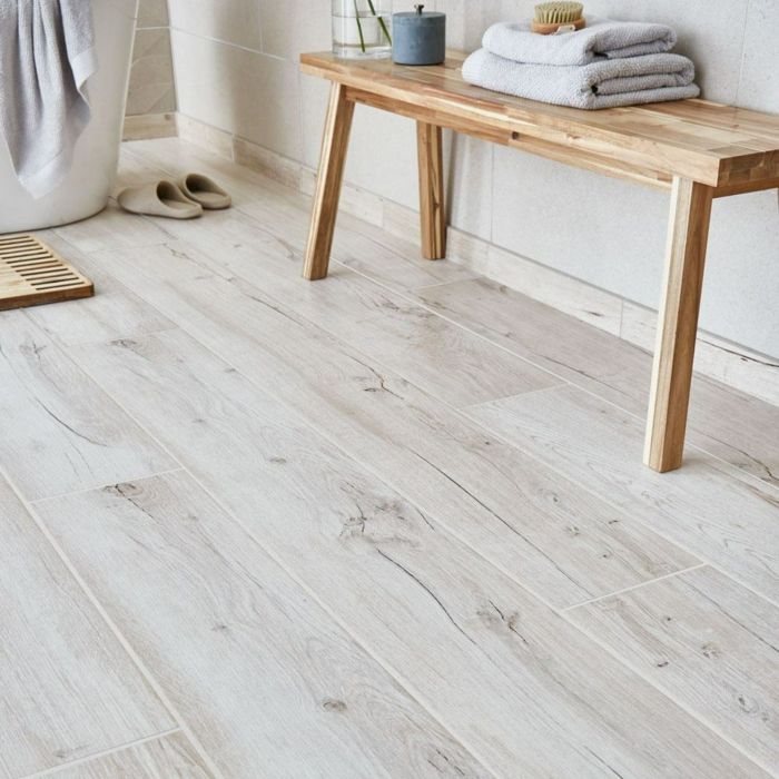 Wood tile brown porcelain light floor effect matt 200mm bq