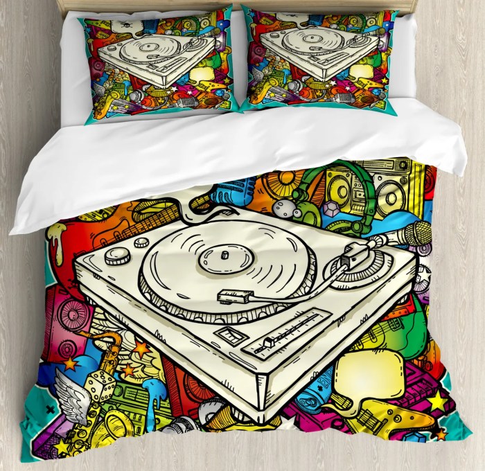 Bedding duvet graffiti shams pillow twin sizes queen king cover set urban