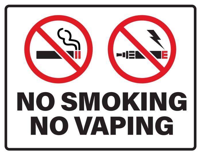 Vaping fumar ban vape smoke vapor apts fumadores