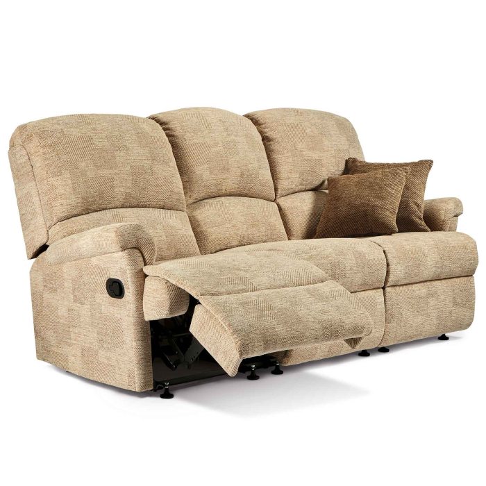 Leather electric sofa reclining seater madrid recliner loading