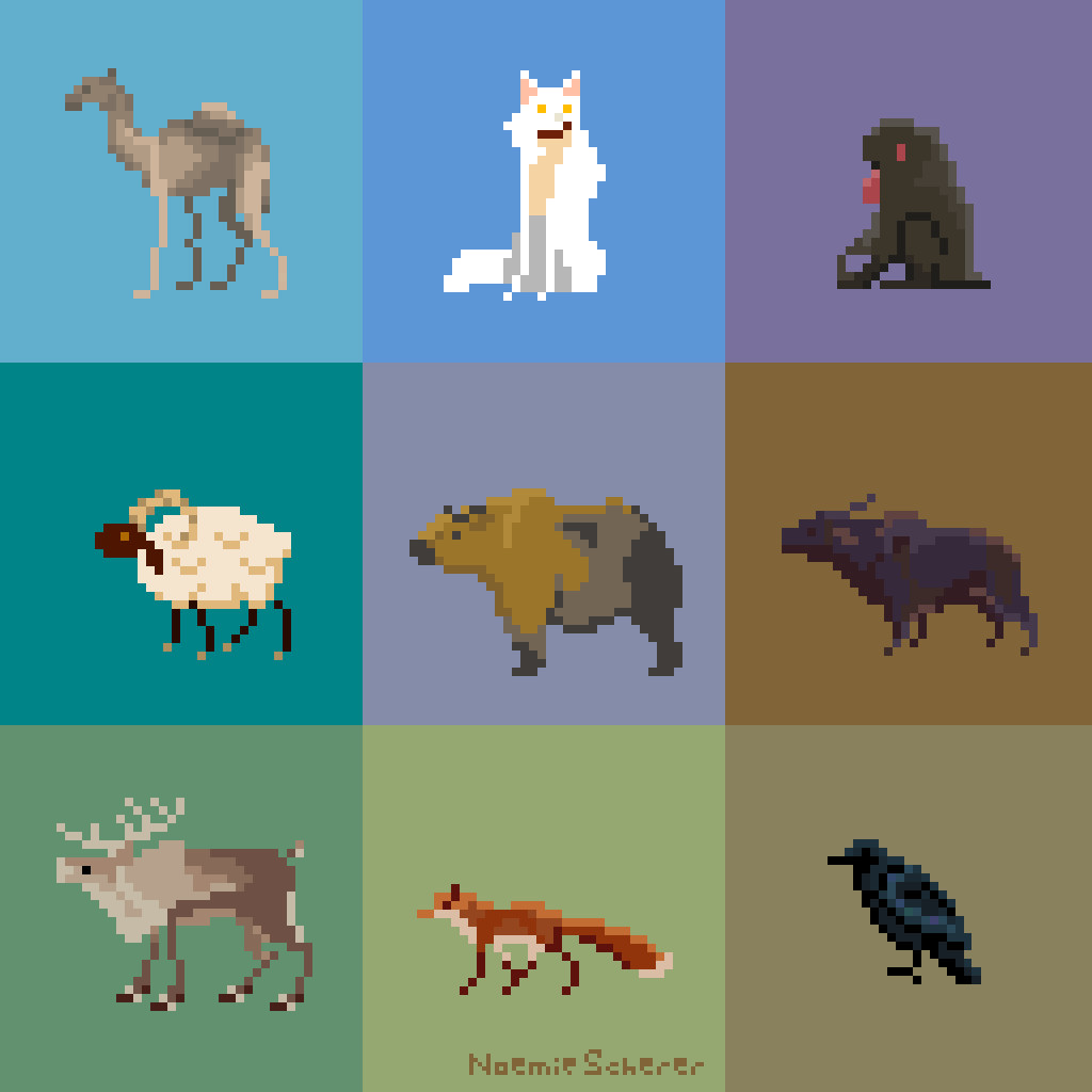 Pixel animals deviantart