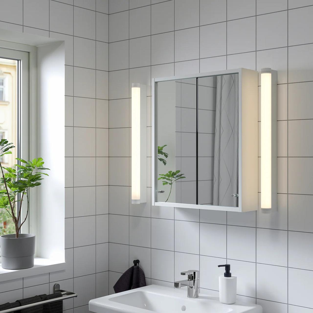 Mirrors bathroom led mirror wall fancy lights rona lit standing bathrooms funky unusual ikea lighted light regard lighting ideas vanity