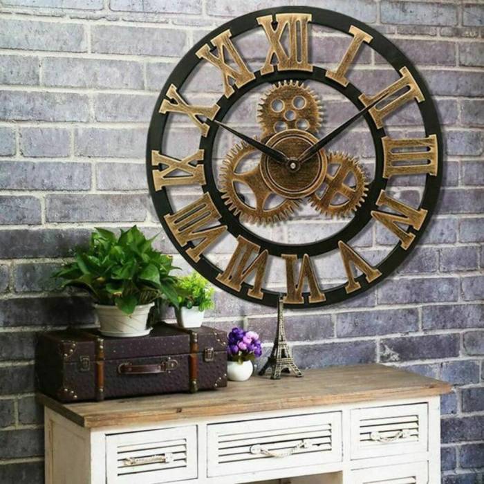 Horloge murale geante but