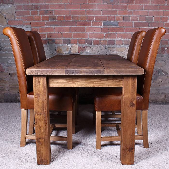 Dining table wood solid notonthehighstreet