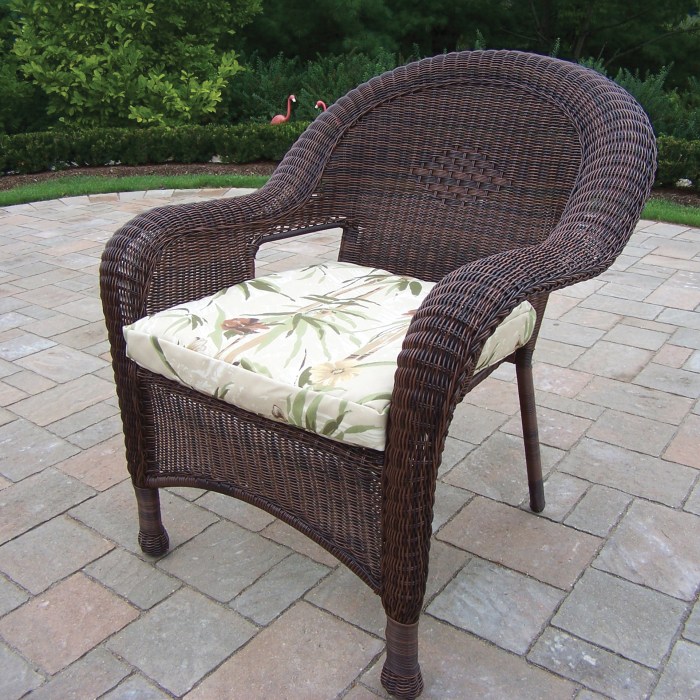 Wicker outdoor patio chair brown resin dark arm set walmart color two