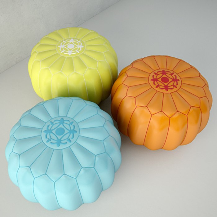 Model de pouf pour salon marocain