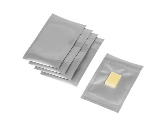 Foil packaging aluminum bag food storage plastic open vacuum 50pcs snack 13cm pure pocket flat bags seal wrap