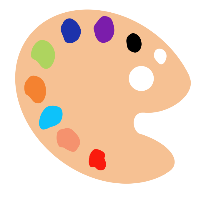 Palette peinture clipart