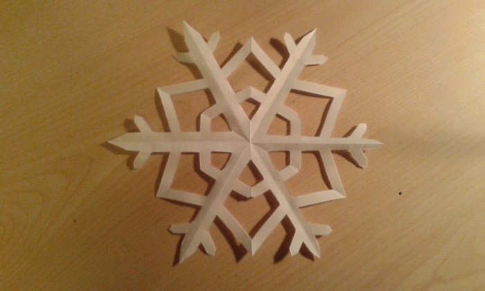 Snowflake paper 3d diy steps instructables