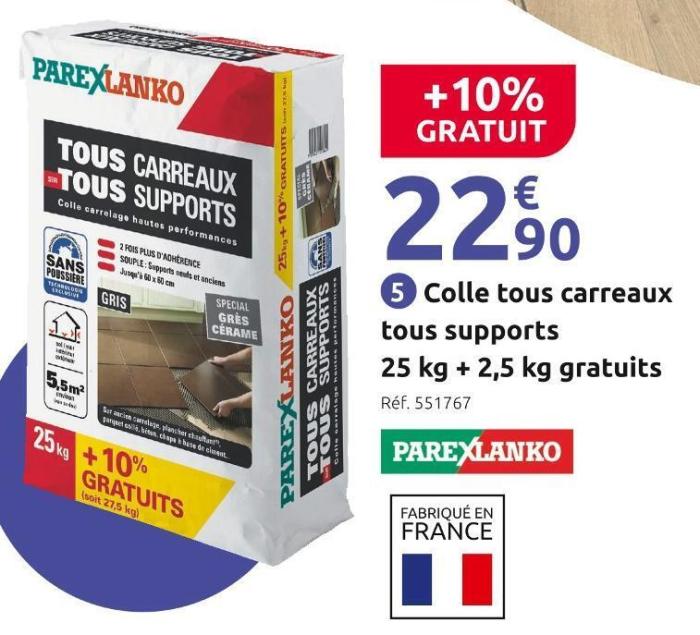 Parexlanko tous carreaux tous supports