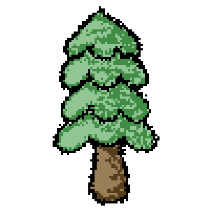 Sapin pixel art