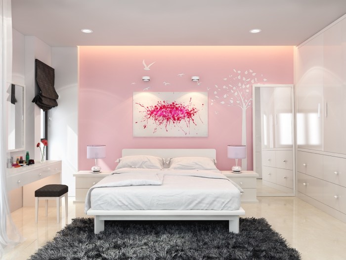 Chambre bebe fille taupe rose