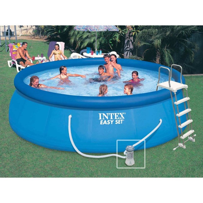 Inflatable intex swim lounge pool center family popsugar pools copy