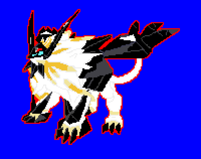 Pixel art solgaleo